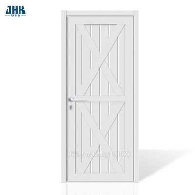 Shaker White Prime Door Porta in legno massello-Nuovo design Cina Swing verniciato colore bianco Interno casa in legno massello Porta bianca con telaio Porta in legno massello